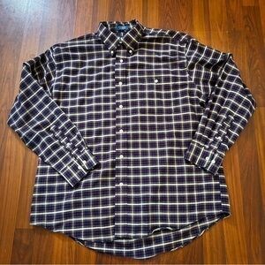 Towncraft Wrinkle Free Men’s Button Down Shirt Size Large